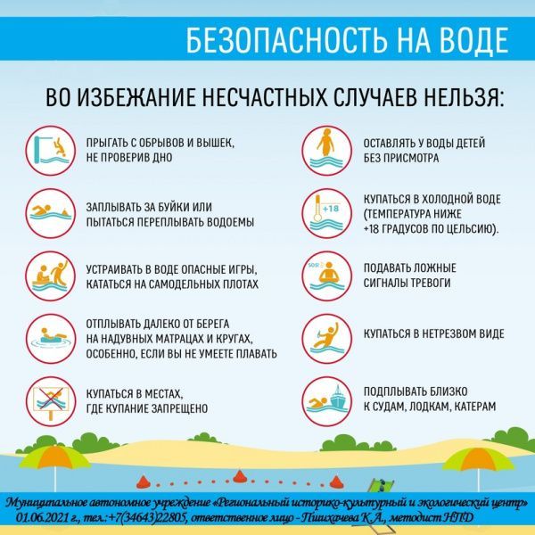 Памятка - безопасное лето! Правила безопасного поведения на воде в летний период (от 16.06)