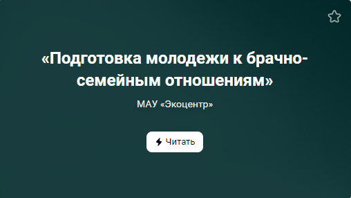 «Подготовка молодежи к брачно-семейным отношениям» (от 27.09.2022)