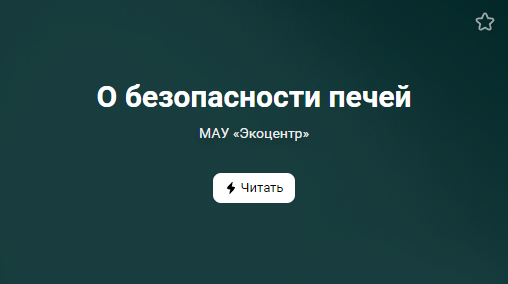 О безопасности печей (от 15.11.2022)