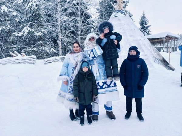 С 3 по 5 января наши дорогие посетители побывали в резиденции у Йӧҳӆи-Ики (Морозного Деда)
