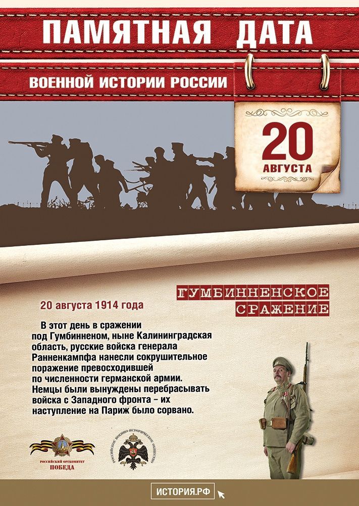 Гумбинненское сражение (от 20.08.2021) 