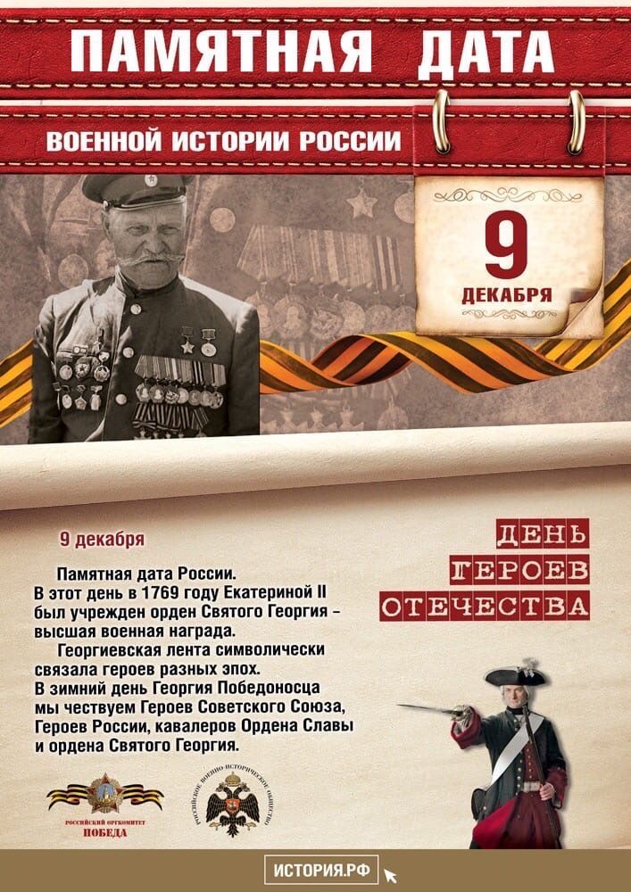 Памятные даты военной истории России (09.12)