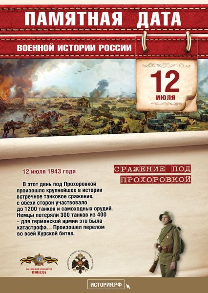 Сражение под Прохоровкой (от 12.07)