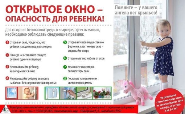 Открытое окно - опасность для ребенка! (от 09.07.2025)