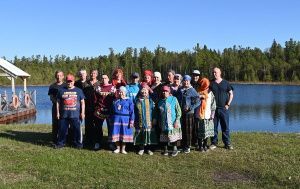 Медвежий праздник сургутских хантов (Мегион, июнь 2024), Н.Б. Кошкарева, К.А. Сагалаев